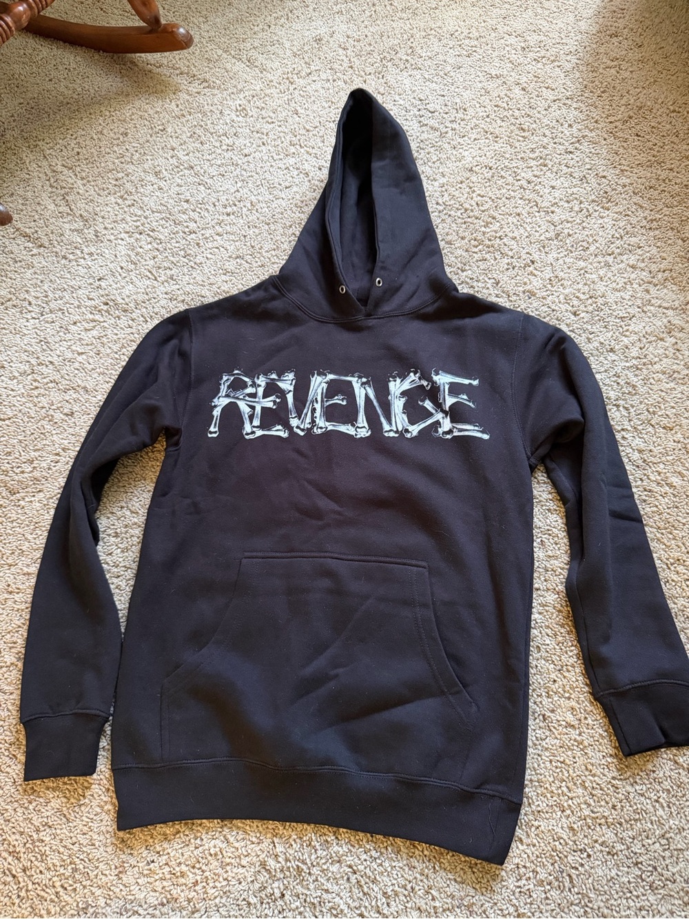 Black 'Revenge' Hoodie Sweatshirt